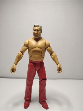Articulated Male Action Figure in Tan and Red